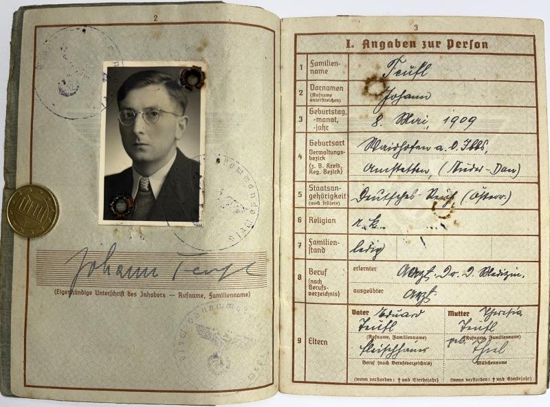 Wehrpass/citation grouping - WH (Heer) - 2.Pz.Div./23.Pz.Div. - Teufl — image 3