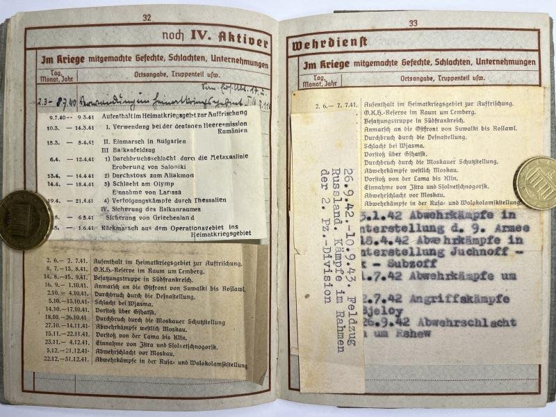 Wehrpass/citation grouping - WH (Heer) - 2.Pz.Div./23.Pz.Div. - Teufl — image 6