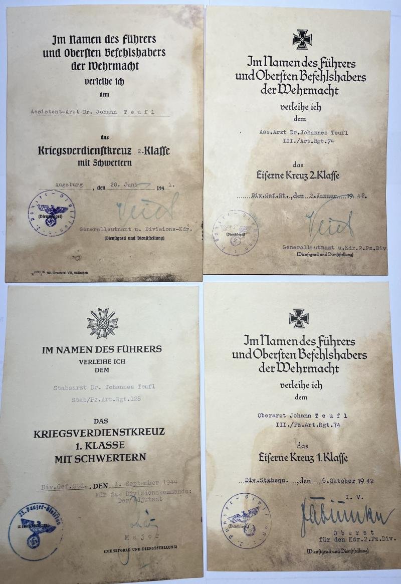 Wehrpass/citation grouping - WH (Heer) - 2.Pz.Div./23.Pz.Div. - Teufl — image 8