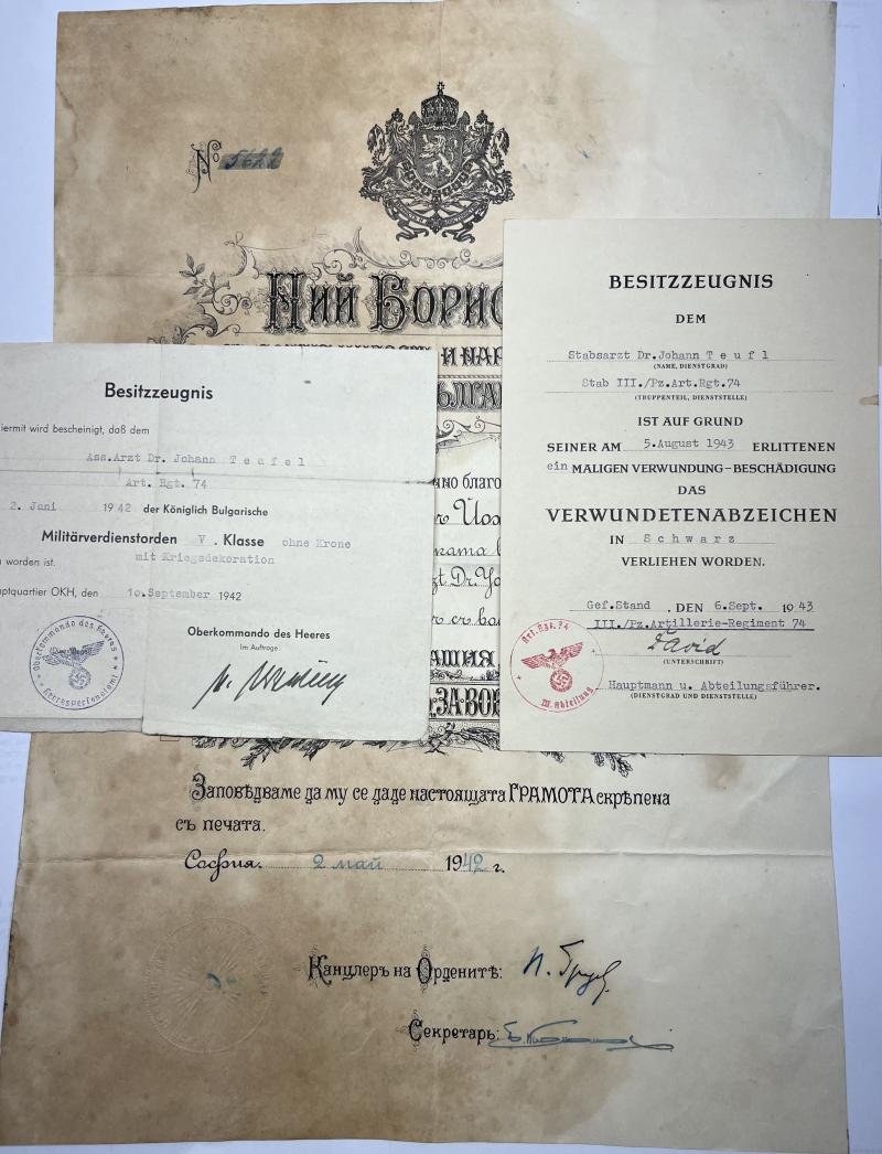 Wehrpass/citation grouping - WH (Heer) - 2.Pz.Div./23.Pz.Div. - Teufl — image 9