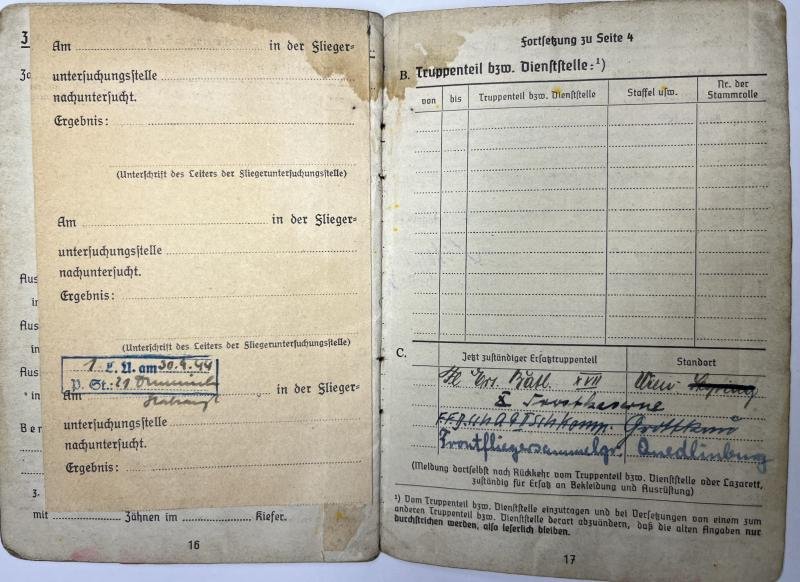 Soldbuch - Luftwaffe - 21.Fschj.Div. - Pollik — image 8