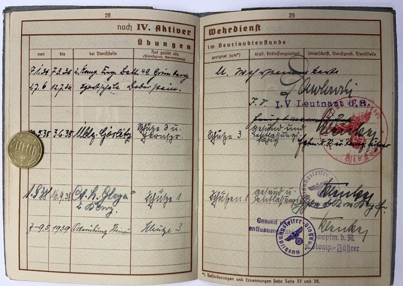 Wehrpass - WH (Heer) - 11.Inf.Div. - Mottheüs — image 5