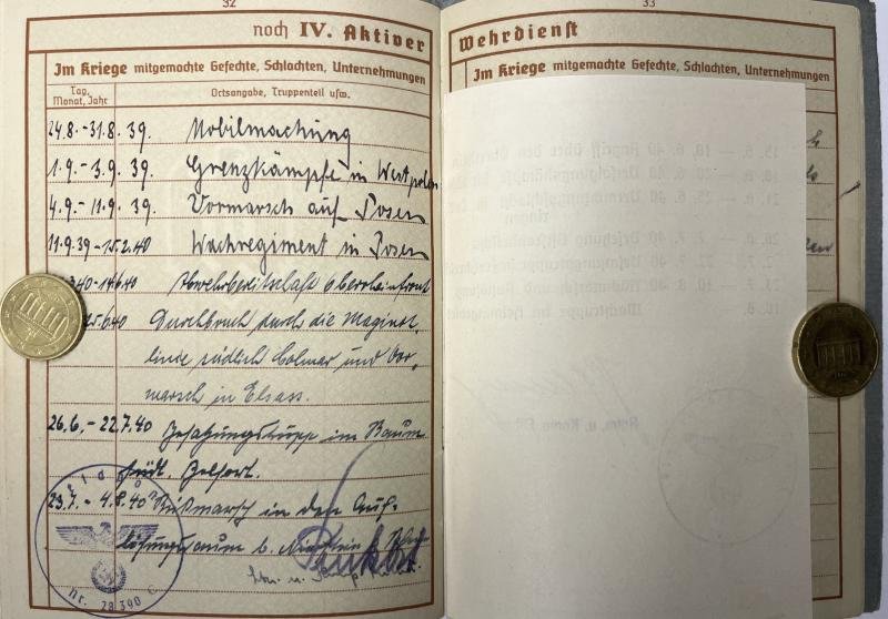 Wehrpass - WH (Heer) - 11.Inf.Div. - Mottheüs — image 6