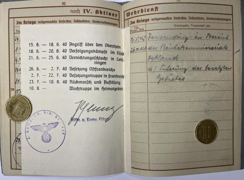 Wehrpass - WH (Heer) - 11.Inf.Div. - Mottheüs — image 7