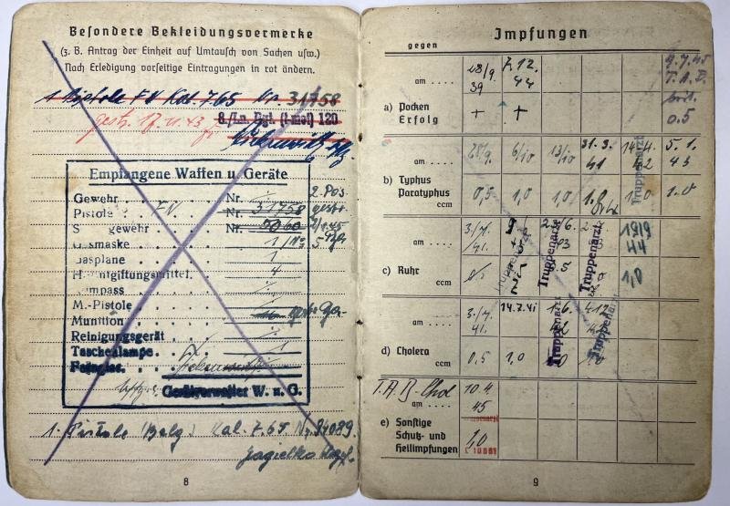 Soldbuch/citation grouping - Luftwaffe - Luftgau-Nachrichten Rgt.28 - Italy - Langenstrassen — image 7