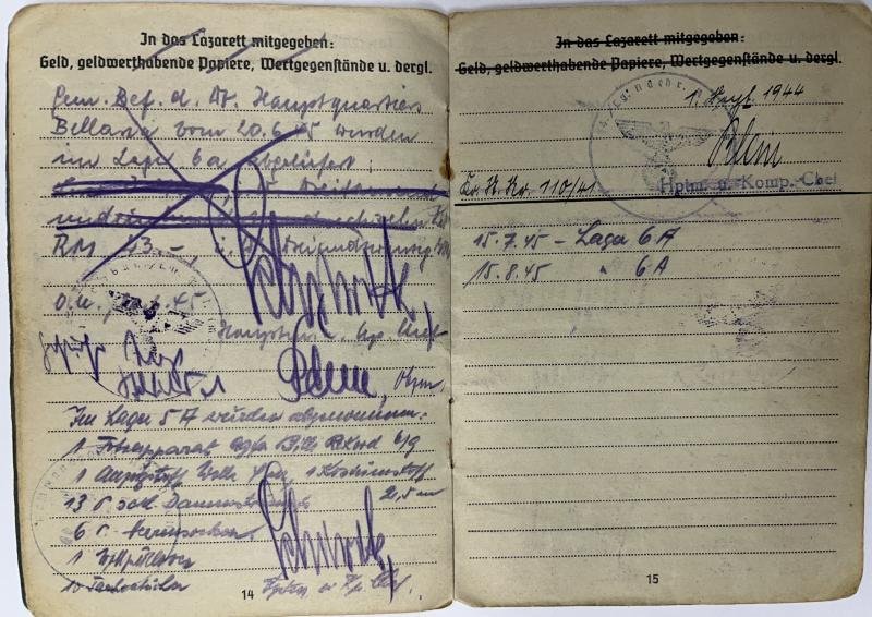 Soldbuch/citation grouping - Luftwaffe - Luftgau-Nachrichten Rgt.28 - Italy - Langenstrassen — image 8