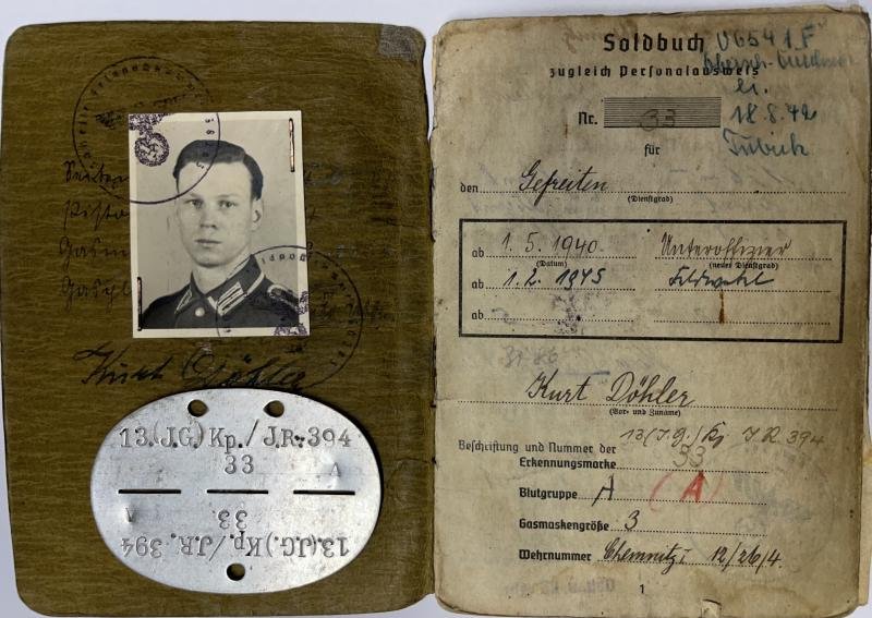 Soldbuch/'EKM' WH (Heer) - 11Pz.Div. - Döhler — image 2