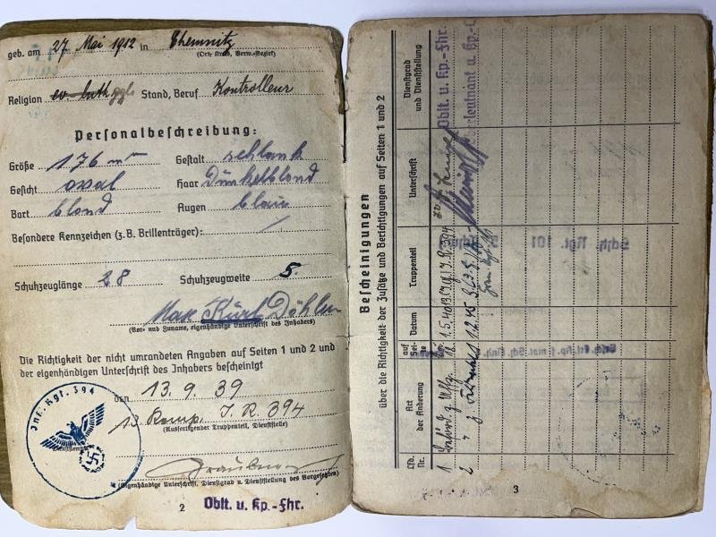 Soldbuch/'EKM' WH (Heer) - 11Pz.Div. - Döhler — image 3