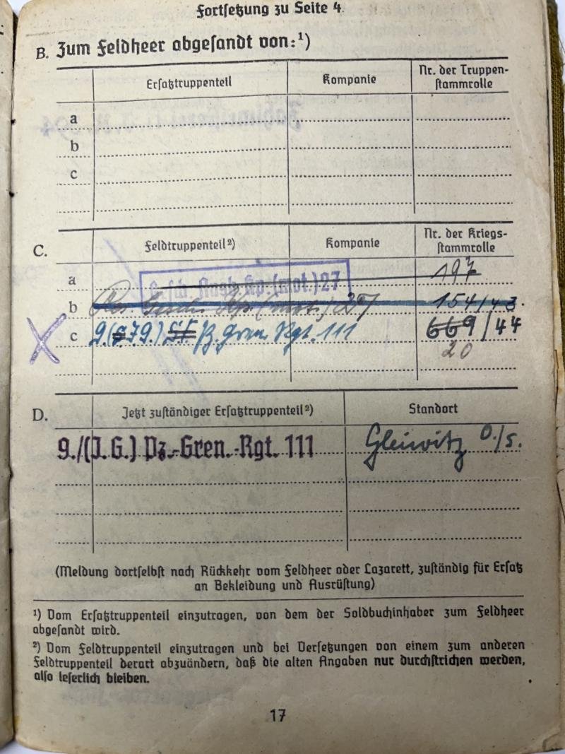 Soldbuch/'EKM' WH (Heer) - 11Pz.Div. - Döhler — image 8