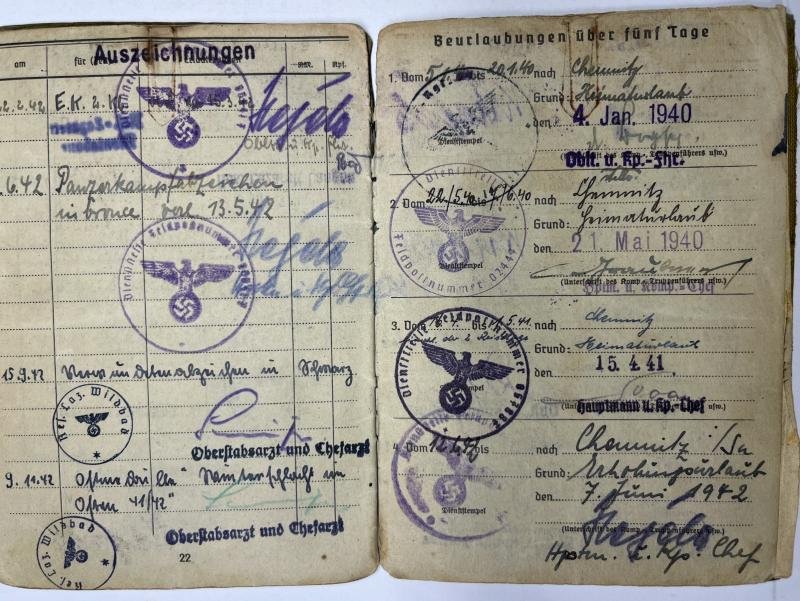 Soldbuch/'EKM' WH (Heer) - 11Pz.Div. - Döhler — image 9