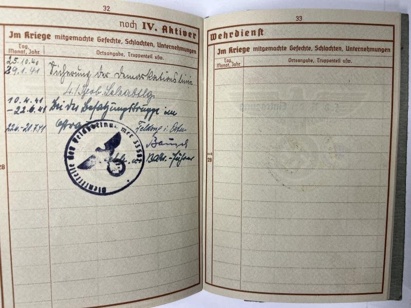 Wehrpass / photos - WH (Heer) - Stug.Abt.203 - Hälm — image 8