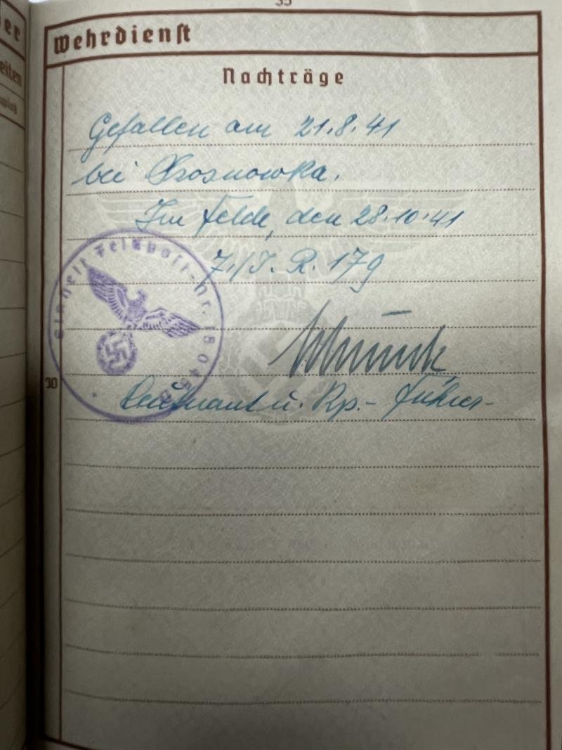 Wehrpass - WH (Heer) - 57.Inf.Div. - Eisenberger — image 10