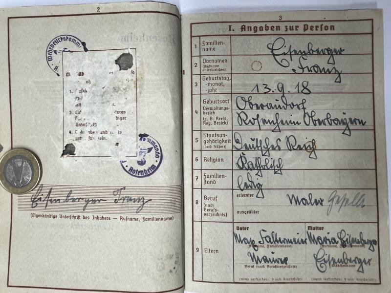 Wehrpass - WH (Heer) - 57.Inf.Div. - Eisenberger — image 4