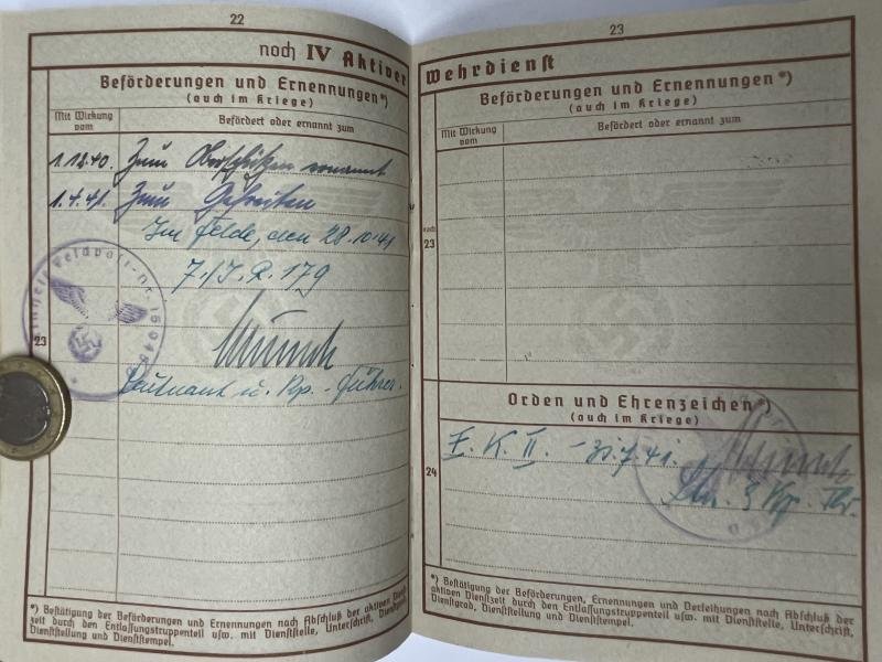 Wehrpass - WH (Heer) - 57.Inf.Div. - Eisenberger — image 7