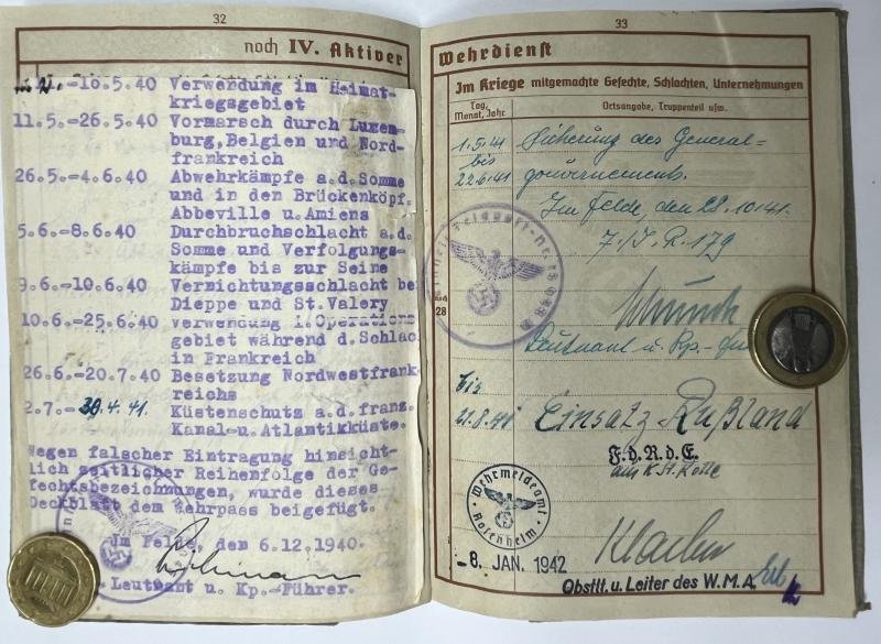 Wehrpass - WH (Heer) - 57.Inf.Div. - Eisenberger — image 9