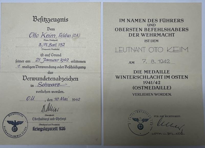 Citation grouping - WH (Heer) - 132.Inf.Div. - Keim — image 3