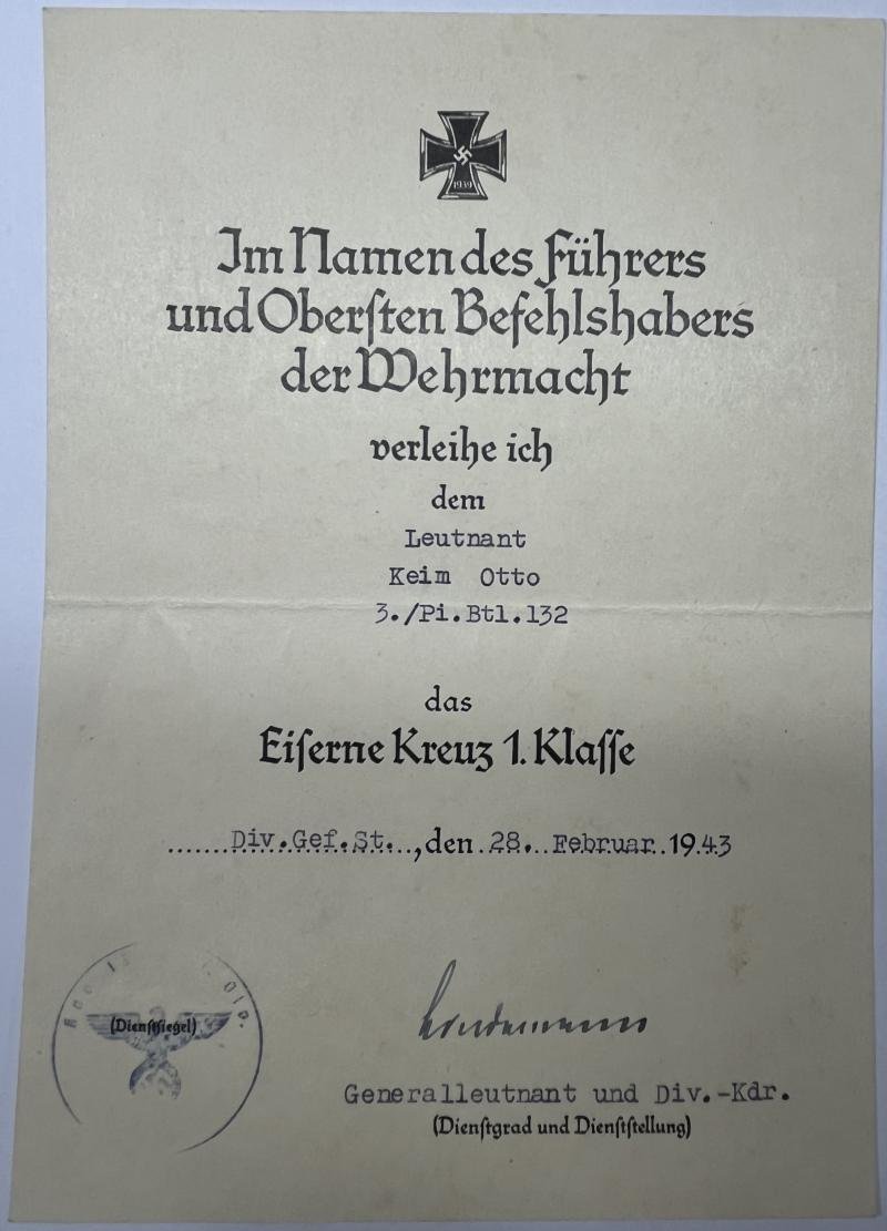 Citation grouping - WH (Heer) - 132.Inf.Div. - Keim — image 4