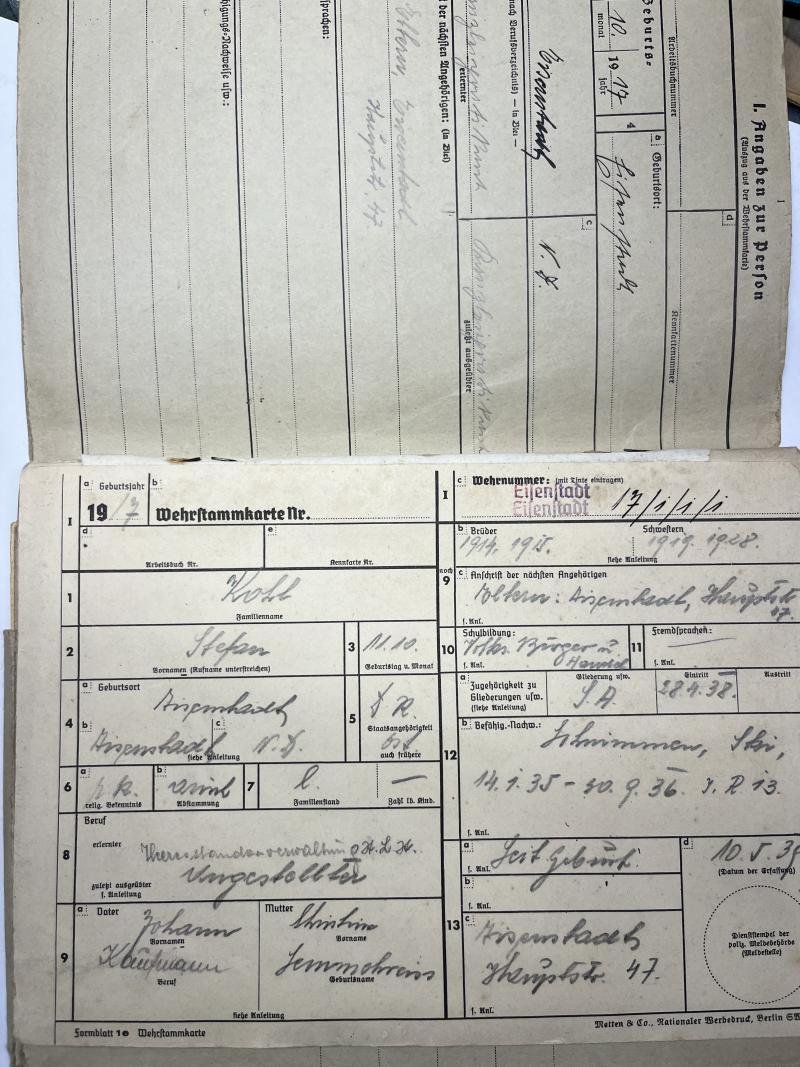 Soldbuch/Wehrstammbuch/Gesundheitsbuch - WH (Heer) - 100.Jäger Div./370.Inf.Div. - Kohl — image 10