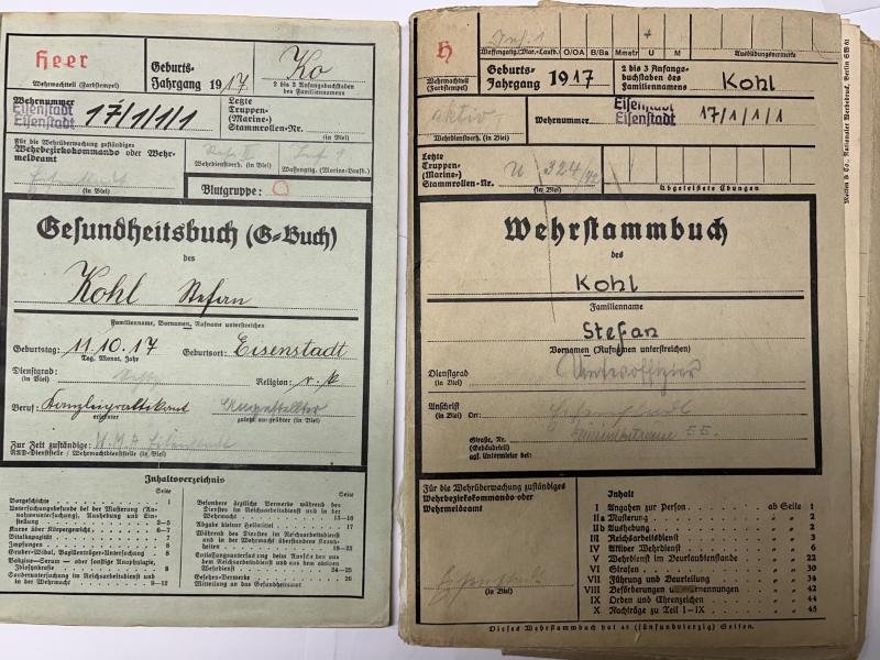 Soldbuch/Wehrstammbuch/Gesundheitsbuch - WH (Heer) - 100.Jäger Div./370.Inf.Div. - Kohl — image 2