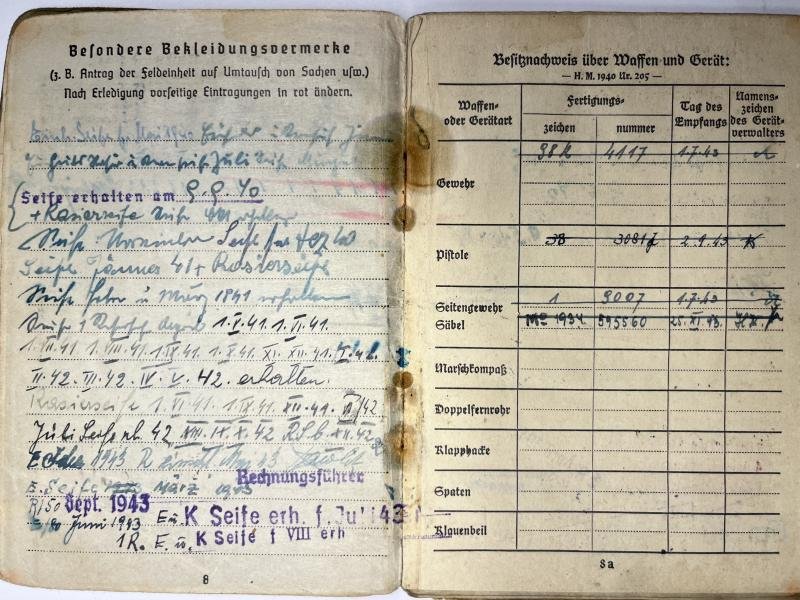 Soldbuch/Wehrstammbuch/Gesundheitsbuch - WH (Heer) - 100.Jäger Div./370.Inf.Div. - Kohl — image 5