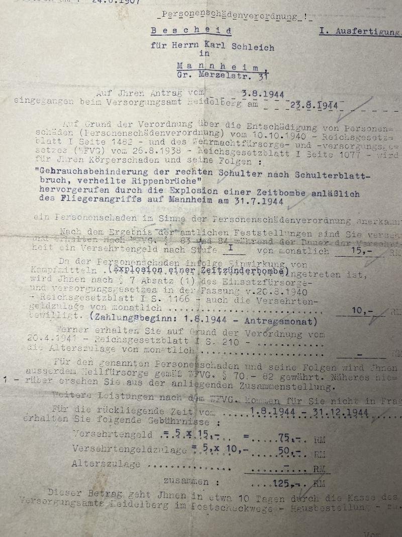 Wehrpass - WH (Heer) - Nachrichten Btl.Afrika - Schleich — image 8