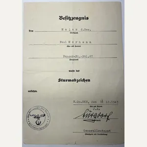 Citation - WH (Heer) - 25.Pz.Div. - Morhenn