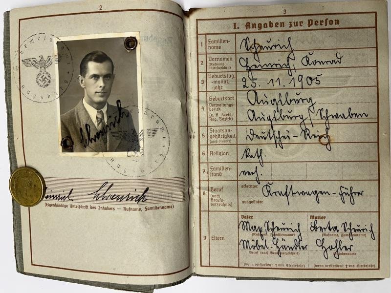 Wehrpass - WH (Heer) - 17.Pz.Div. - Scheurich — image 3