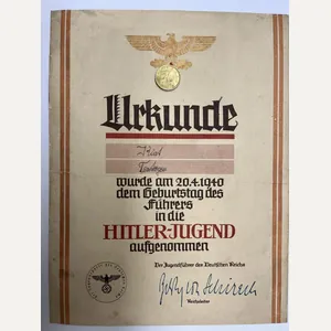 'Hitler-Jugend' - A.H. - citation -1940