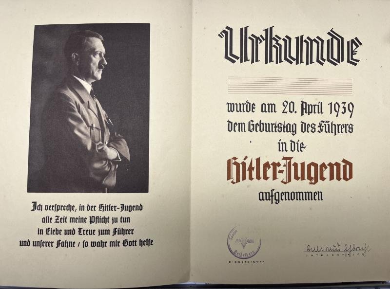 'Hitler-Jugend' - A.H. - citation - 1939 — image 3
