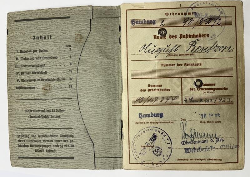 Wehrpass/citation - WH (Heer) - Bau-Batl.255 - Bau-Batl.255 — image 4