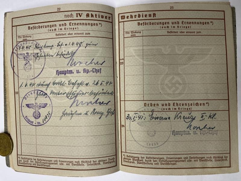 Wehrpass/citation - WH (Heer) - Bau-Batl.255 - Bau-Batl.255 — image 8