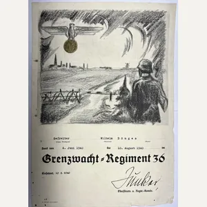 Citation - WH (Heer) - Grenzwacht-Rgt.36 - Dömges
