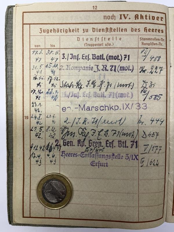 Wehrpass - WH (Heer) - 29.Inf.Div.- Dehnhardt — image 5