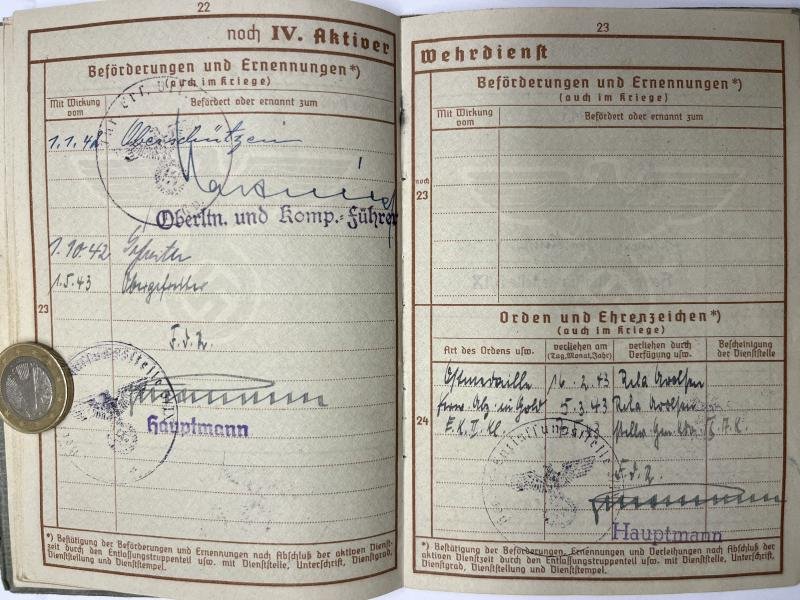 Wehrpass - WH (Heer) - 29.Inf.Div.- Dehnhardt — image 8