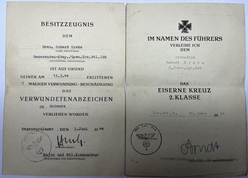 Soldbuch/citations - WH (Heer) - 359.Inf.Div. - Krebsr — image 2