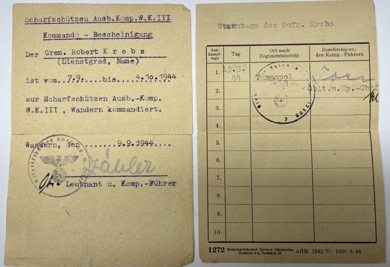 Soldbuch/citations - WH (Heer) - 359.Inf.Div. - Krebsr — image 3