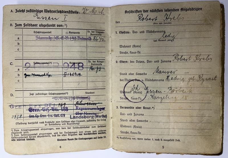 Soldbuch/citations - WH (Heer) - 359.Inf.Div. - Krebsr — image 6