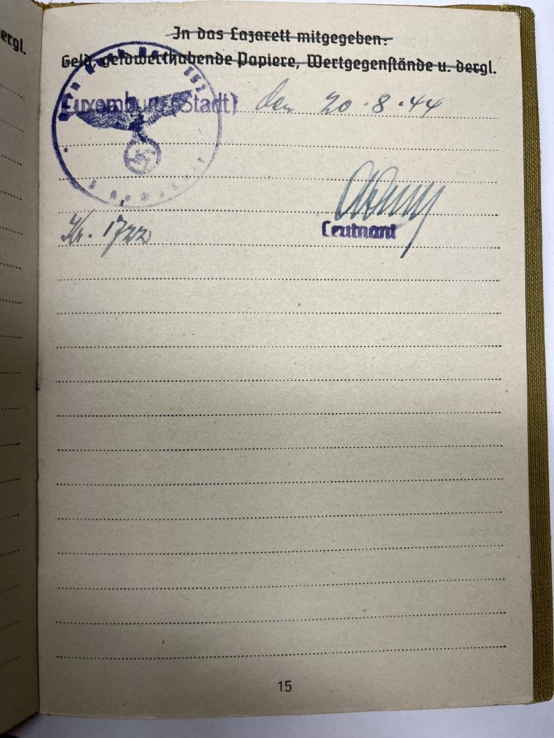 Soldbuch - WH (Heer) - 462.Inf.Div./462.V.G.D. - Metz - Deck — image 7