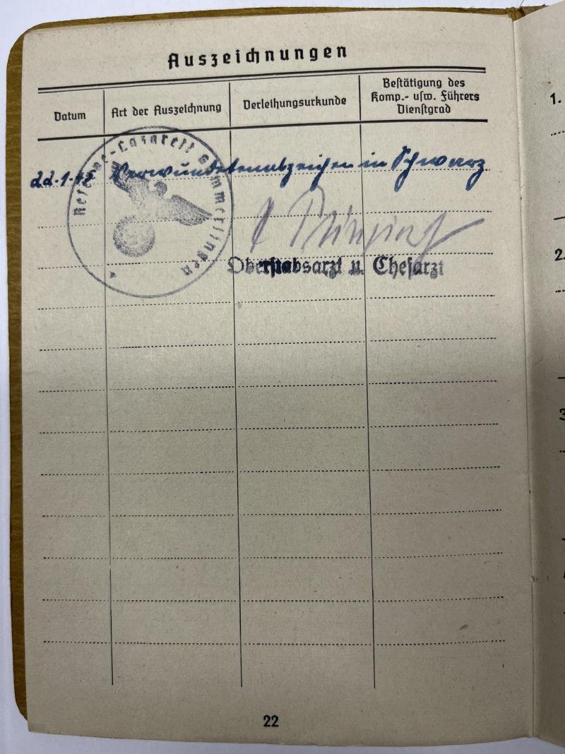 Soldbuch - WH (Heer) - 462.Inf.Div./462.V.G.D. - Metz - Deck — image 8