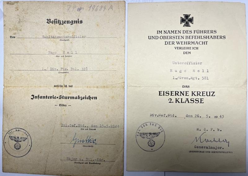 Citation set - WH (Heer) - 306.Inf.Div. - Hell — image 2