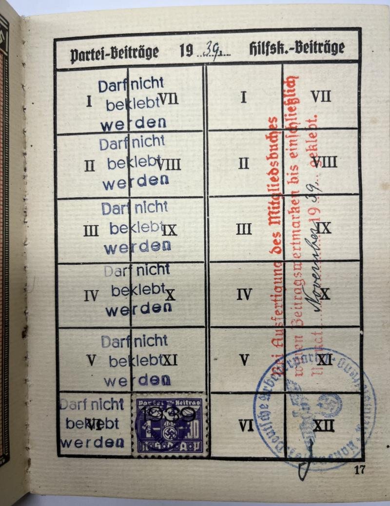 N.S.D.A.P. I.D./S.A.Leistungsbuch - Neumann — image 10