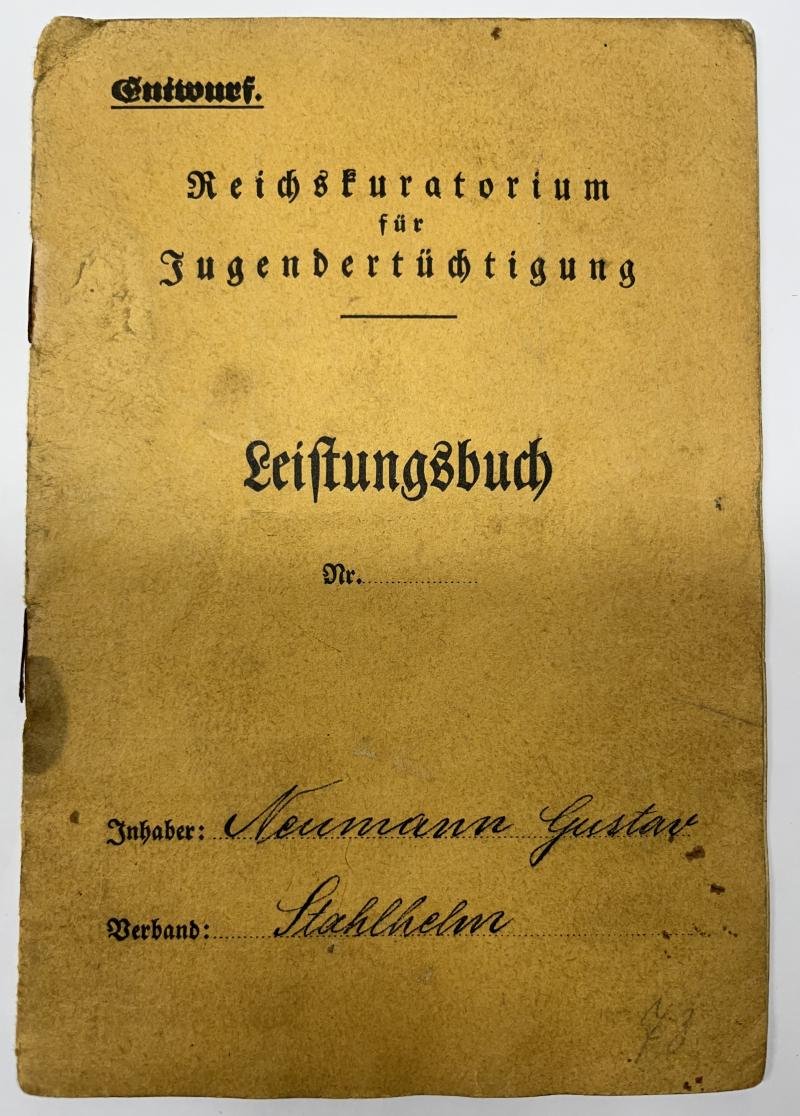N.S.D.A.P. I.D./S.A.Leistungsbuch - Neumann — image 2
