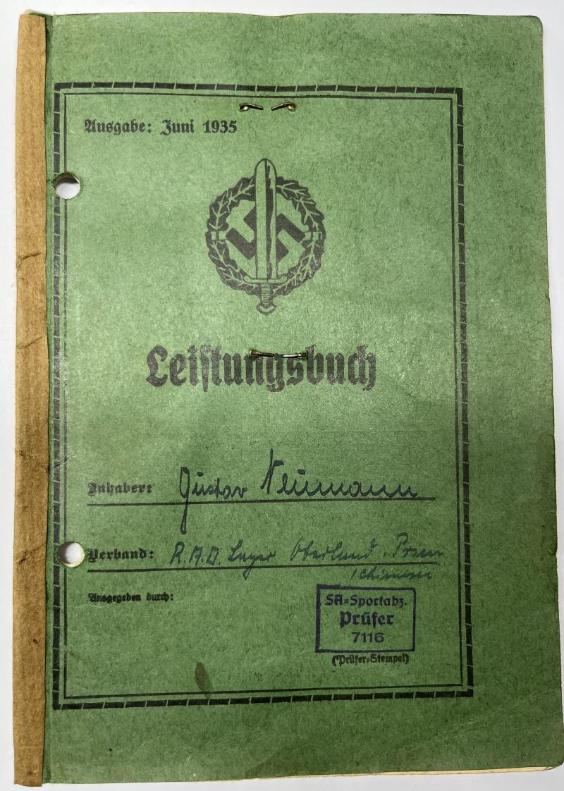 N.S.D.A.P. I.D./S.A.Leistungsbuch - Neumann — image 4