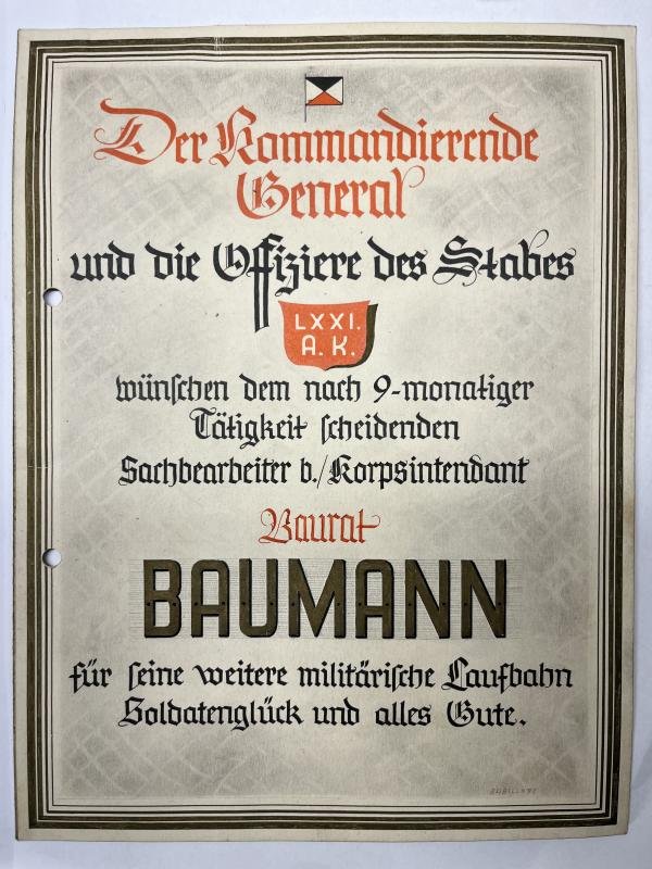 Citation grouping - WH (Heer) - Heeresverwaltung Norwegen - Baumann — image 3