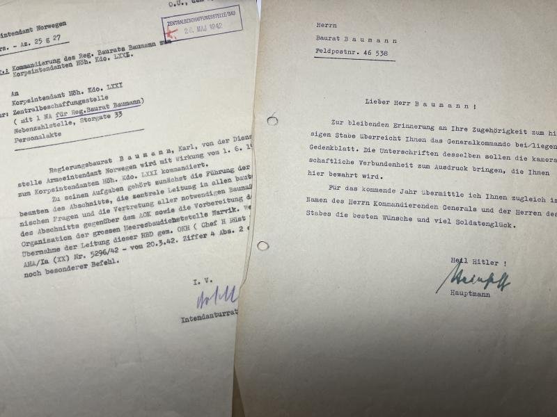 Citation grouping - WH (Heer) - Heeresverwaltung Norwegen - Baumann — image 9