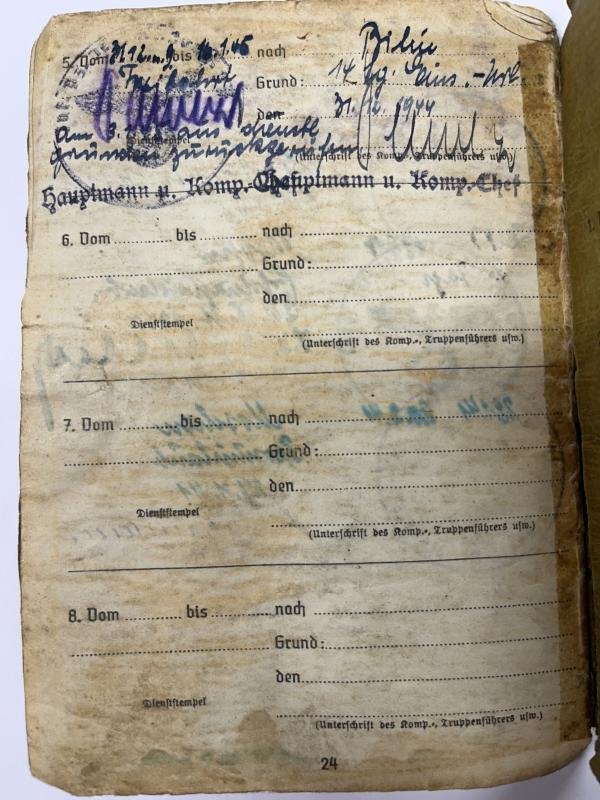 Soldbuch WH (Heer) - 12.V.G.D.Div. - Vydra — image 10