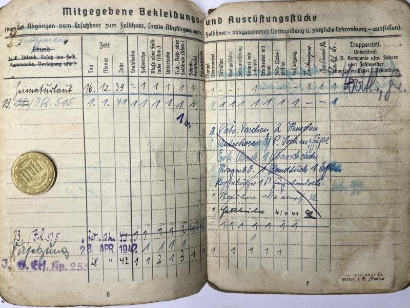 Soldbuch WH (Heer) - 12.V.G.D.Div. - Vydra — image 6