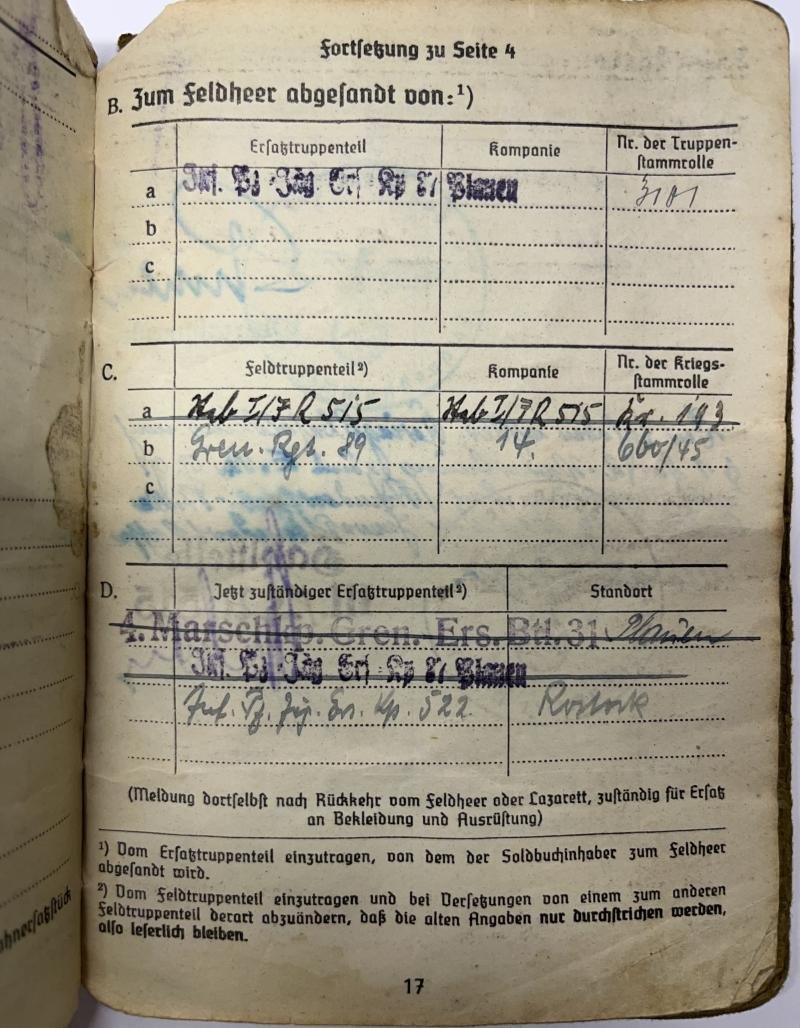 Soldbuch WH (Heer) - 12.V.G.D.Div. - Vydra — image 8