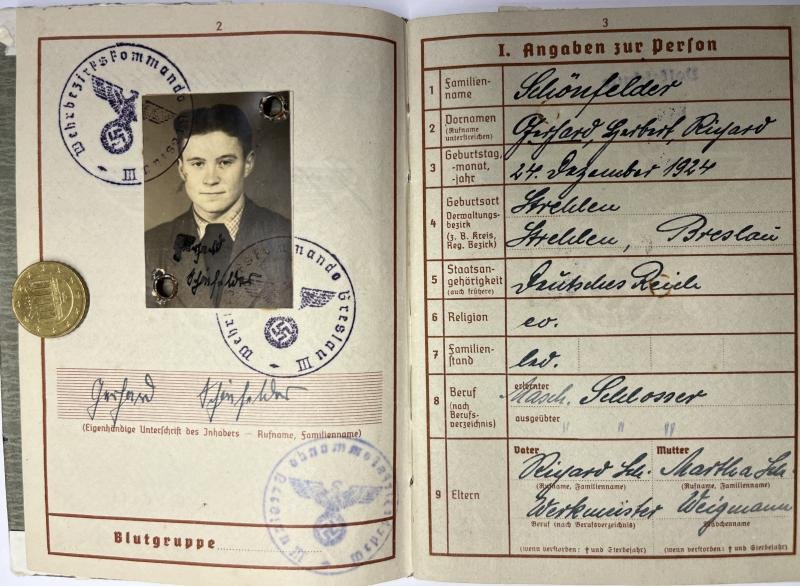 Wehrpass - WH (heer) - 7.Pz.Div. - Schönfelder — image 5