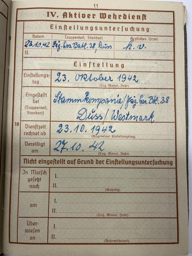 Wehrpass - WH (heer) - 7.Pz.Div. - Schönfelder — image 6